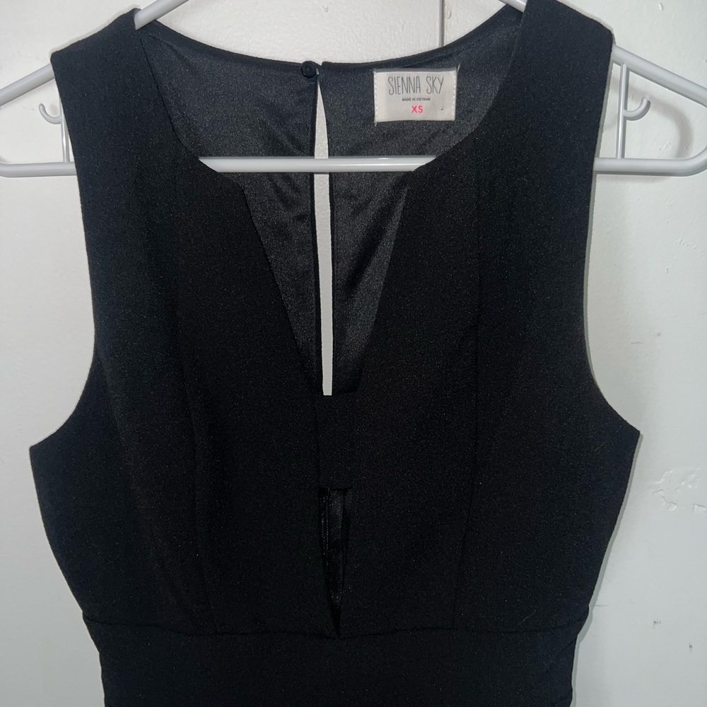 Sienna Sky Black Sleeveless V-Neck Jumpsuit